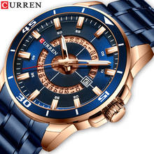 CURREN Men Watches Top Brand Luxury Fashion Quartz Men's Watch Steel Waterproof Sports Wrist Watch Male  Clock Relogio Masculino 2024 - buy cheap