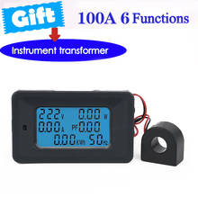 100a Ac Lcd Digital Volt Watt Power Energy Meter Monitor Kwh Voltmeter Ammeter 110-250v  Full Screen Display Power Current 2024 - buy cheap