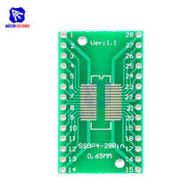 Diymore 10 unids/lote SOP28 SSOP28 TSSOP28 a DIP28 convertidor de adaptador PCB/0,65/1,27mm 2024 - compra barato