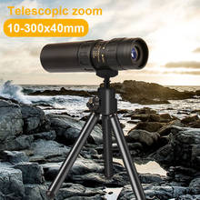 High Quality Hunting Optical Monocular Telescope 10-300X40mm Mini Retractable Super Zoom Portable Night Vision Scope Camping 2024 - buy cheap