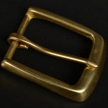 inner 35mm solid brass material men women DIY leather craft pin belt buckle 3pcs/lot 2024 - buy cheap