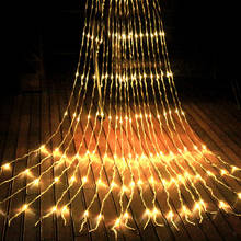 BEIAIDI 3X2/3X3M Waterfall Curtain Icicle String Light Meteor Shower Rain Fairy String Lighting Christmas Wedding Fairy Garland 2024 - buy cheap
