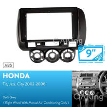 Panel de salpicadero de 9 pulgadas para coche, marco de Audio, navegación GPS, Kit de montaje de placa frontal, 9 pulgadas, para Honda Fit Jazz City 2002-2008 2024 - compra barato