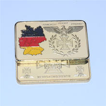 Bandera de tierra de la Segunda Guerra Mundial, barra de oro con mapa de la libertad de la Unidad Alemana, color dorado, 50 unids/lote, Envío Gratis 2024 - compra barato