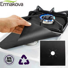 ERMAKOVA 2/4 Pcs Stove Burner Cover Non-stick Reusable  Stovetop Burner Liner Protector  Gas Range Protection Cleaning pad 2024 - купить недорого