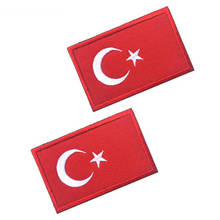 Turkish Flag Military Morale Chapter Embroidery Armband Clothes Backpack Embroidery Personality Design Patch Decal 8*5cm 2024 - buy cheap