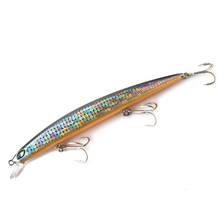 TOMA-señuelo de pesca suspendido largo, 145mm, 20g, Wobbler Minnow, profundidad 0-1,5 m, Crankbait, cebo de lubina de mar, 3 anzuelos triples 2024 - compra barato