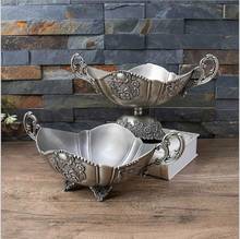 Europe retro metal fruit bowl decorative fruit stand  dry fruit tray trinket dish  for home decoration 2024 - buy cheap