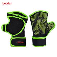 Boodun-luvas sem dedos para homens e mulheres, luva antiderrapante para treino, academia, fitness, halteres com proteção da palma da mão 2024 - compre barato