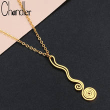 Chandler Spiral Necklace Spiral Swirl Charms Pendants Choker Handmade  Birthday  For Her Women's Accessories 2024 - buy cheap