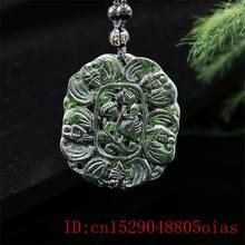 Jade Bat Pendant Necklace Amulet Natural Gifts Chinese Black Green Jewellery Carved Fashion Charm 2024 - buy cheap