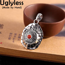 Uglyless-colgantes de concha de tortuga de plata 925 Unisex, collares de plata, ágata, lapislázuli, turquesa, sin cadenas 2024 - compra barato