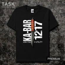 USN Fighting Utility KA-BAR 1217 Military Dagger T-Shirt Summer Cotton O-Neck Short Sleeve Men's T Shirt New S-3XL 2024 - buy cheap