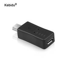 Adaptador de conversor kebidu, adaptador com micro usb fêmea para mini usb macho 2024 - compre barato