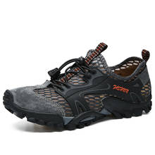 Прочные мужские походные туфли, дышащая обувь для кемпинга на открытом воздухе, мужские Прогулочные кроссовки, нескользящая обувь для горного туризма, высокое качество 2024 - купить недорого