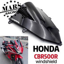 Motorcycle Sports Racing Double Bubble Windshield WindScreen Visor Viser Deflector For HONDA CBR500R CBR500 R 2019 2020 2021 2024 - buy cheap