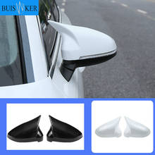 1 Pair of Car Auto Rearview Mirror Shell Cover Protection CapMatte  for Audi B9 A4 A5 S4 Rearview Wing Mirror Cap New Ox horn 2024 - buy cheap