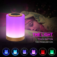 Luz noturna colorida para casa com cilindro sem fio, alarme, bluetooth, compatível com bluetooth, alto-falante, decoração de casa, luz noturna 2024 - compre barato