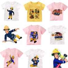 T Shirt For Boys/girls kids clothes Hyuna Ins Children Anime Fireman Sam Teenagers Baby children Clothing T Shirts streetwear 2024 - buy cheap