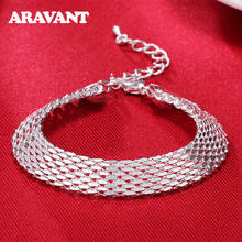 925 Silver Watchband Bracelet For Women Wedding Charm Jewelry 2024 - buy cheap
