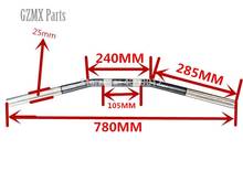 Manillar de estilo Retro para motocicleta Roadster, barra de arrastre curvada para Harley Sportster XL 1200 Iron 883 48 72 2024 - compra barato