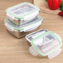 Creative Stainless Steel Lunchbox Kitchen Refrigerator Sealed Preservation Box Leak Proof Food Container Bento Box Tableware 2024 - buy cheap