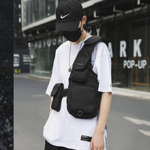 Пуленепробиваемый жилет, сумка в стиле хип-хоп, уличный стиль, мантактическая грудь, снаряжение для спорта на открытом воздухе, бронежилет для страйкбола, нагрудный рюкзак 2024 - купить недорого