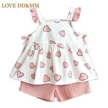 LOVE DD&MM Girls Sets Love Cotton Princess Tops Shorts Suit Kids Clothing For Girl Outfits Kids Clothes Children Costume 2024 - buy cheap