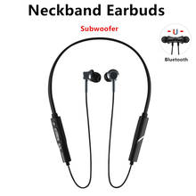 neckband bluetooth earphones with mic auriculares sport earbuds subwoofer wireless headphones kulaklık ecouteur sans fil fones 2024 - buy cheap