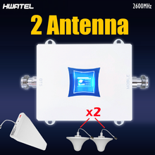 Única faixa b7 4g lte 2600mhz repetidor de impulsionador sinal 4g amplificador celular log antena teto kit completo 2024 - compre barato