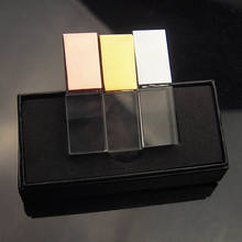 Pendrive cristal usb de ouro rosê com capacidade de 100%, unidade de memória 4gb, 8gb, 16gb, 32gb, 64gb de disco de armazenamento (mais de 10 peças de logotipo grátis) 2024 - compre barato