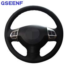 Car Steering Wheel Cover For Mitsubishi Lancer X 10 2015-2007 Outlander 2006 Black Hand-stitched Artificial Leather 2024 - buy cheap