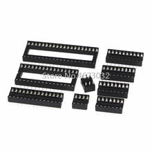 100pcs IC seat 6 8 14 16 20 24 28 32 40 pin 2.54 mm PIN Pitch MCU socket chip base ic sockets slot 2024 - buy cheap