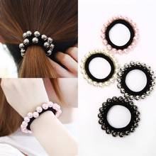 1pcs Girls Women Hair Accessories Pearls Beads Headband Rubber Band Elastic Hair Ring Bands Scrunchies Headwear 2024 - buy cheap