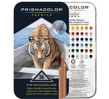 Lápiz soluble en agua de 36 colores, caja de lata de pintura de núcleo grande suave de 3,8 MM, Sanford Prismacolor art 2024 - compra barato