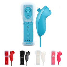 2 in 1 For Nintendo Wii Wireless Remote Controllers For Game Console Nunchuck Gamepad Joystick Silicone Case Accessories 2024 - buy cheap