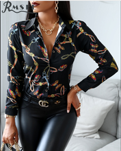 RMSFE 2021 Women's Long Sleeve Lapel Foreign Style Shirt Floral Chiffon Shirt Retro Hong Kong Style Top Shirt 2024 - buy cheap