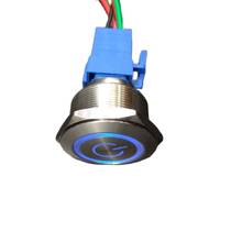 30mm Power Led  6V, 12V, 24V,  220V Momentary or Latching 1no1nc Ring LED Anti Vandal Push Button Switch 2024 - buy cheap