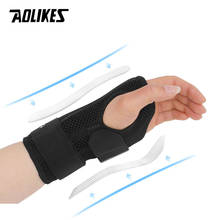 AOLIKES Wrist Brace Adjustable Wrist Fitted Stabilizer Splint Carpal Tunnel Hand Compression Support Wrap for Men Women 2024 - buy cheap