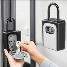 4-Digit Combination Lock Key Safe Storage Box Padlock Security Home Outdoor Supplies SP99 2024 - buy cheap