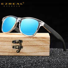 EZREAL-gafas de sol de bambú para hombre y mujer, lentes de sol de viaje de madera, de marca a la moda, con caja 2024 - compra barato