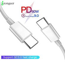 USB C to USB Type C Cable for Xiaomi Redmi Note 8 Pro Quick Charge 4.0 PD 60W Fast Charging for MacBook Pro Charger Cable 2024 - buy cheap