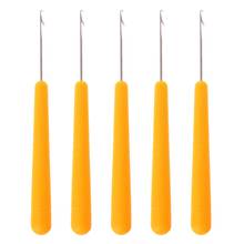 5Pcs Plastic Handle Latch Crochet Hook Hair Weave Needle wigs Knitting Extensions styling tools Carpets Making Repair Craft 2024 - buy cheap