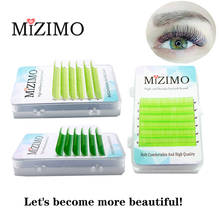 MIZIMO green mixed false eyelashes, extended eyelashes, cosmetic eyelashes, personal eyelashes, natural soft eyelashes, soft eye 2024 - buy cheap