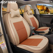 AUSFTORER Real Leather Covers Seat Car for Ford Focus 2 3 MK2 Seat Cover Cowhide Seat Cushion Cars Interior Accessories Styling 2024 - buy cheap