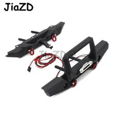 Parachoques delantero de Metal para coche teledirigido, con luz Led y parachoques trasero para 1/10 RC Crawler Traxxas TRX-4 TRX4 Axial SCX10, piezas de actualización 2024 - compra barato