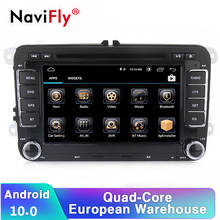 2 Din Quad Core Android 10 Car DVD Player For VW Skoda POLO GOLF 5 6 PASSAT CC TIGUAN TOURAN Fabia Caddy free shipping 2024 - buy cheap