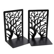 1 Pair Black Simple Tree Shadow Bookshelf Home Wrought Iron Exquisite Bookshelf Magazine Storage Rack Desktop Office Storage 2024 - buy cheap