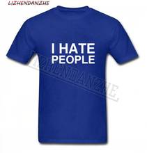 Mens I Hate People Funny T-Shirt Antisocial People Person Summer Cotton Fashion Brand Clothing Short Sleeve t shirt 0170 2024 - buy cheap