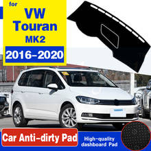 Capa protetora para painel de carro, para volkswagen vw touran mk2 2016 2017 2018 2019 2020 2024 - compre barato